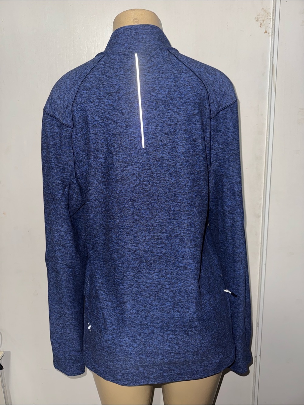 lululemon athletica Men's blue Heather Quarter-Zip Pullover - Picture 7 of 13